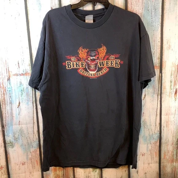 Alstyle | Shirts | Daytona Bike Week 208 Scary Clown Tshirt 